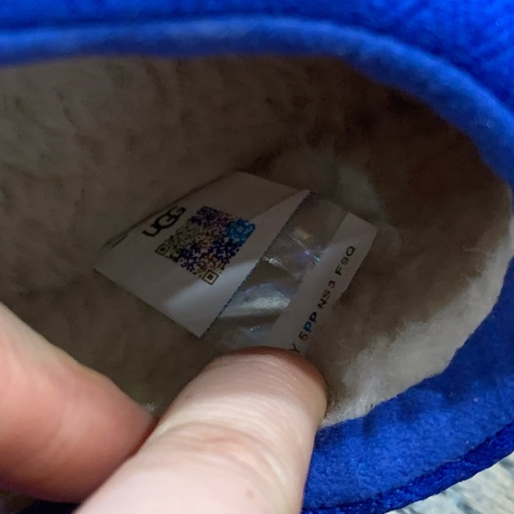 New Ugg Tasman LTA Cali Topo Slippers Ocean Colour Youth Size 4 - Picture 10 of 12